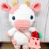 Cute Chubby Milky Cow Crochet Pattern