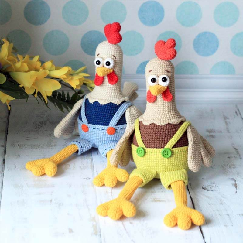 Cock Family Crochet Pattern – Fast Crochet