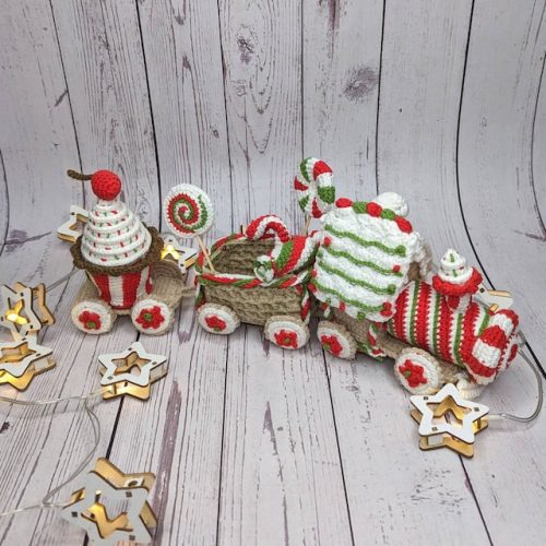 Christmas Gingerbread Train Crochet Pattern photo review