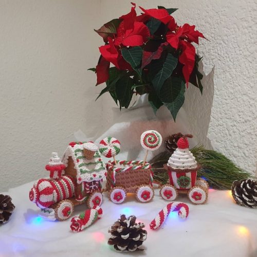 Christmas Gingerbread Train Crochet Pattern photo review