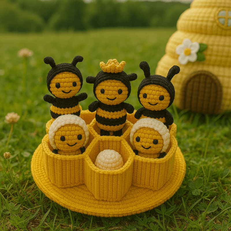 Beehive with Bees Crochet Pattern - Image 4