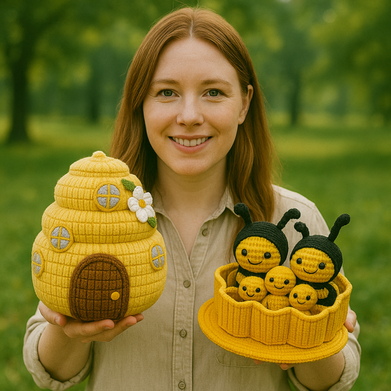 Beehive with Bees Crochet Pattern - Image 3