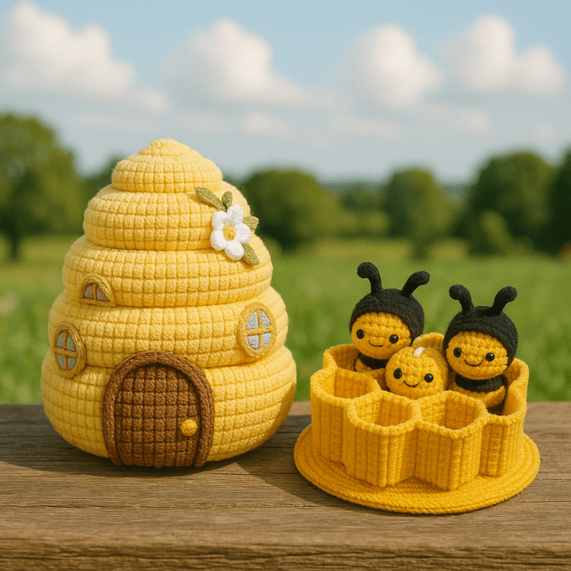 Beehive with Bees Crochet Pattern - Image 2