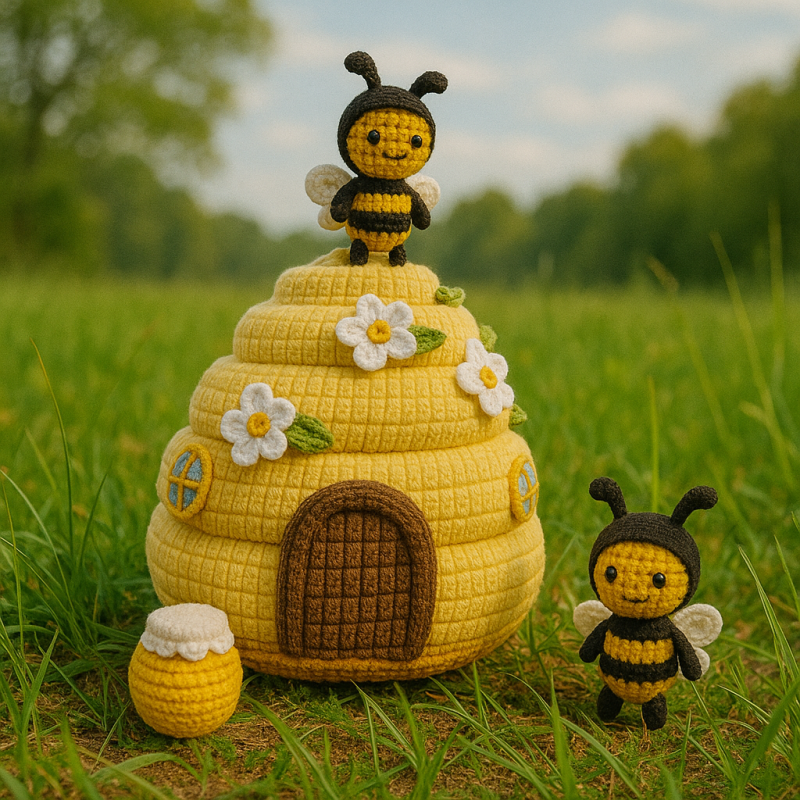 Beehive with Bees Crochet Pattern - Image 5