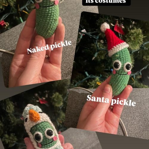 Christmas Pickle and Costumes Crochet Pattern photo review