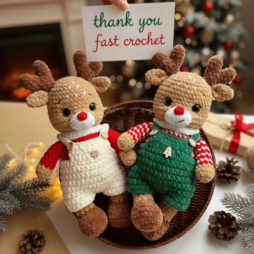Christmas Reindeer Crochet Pattern photo review
