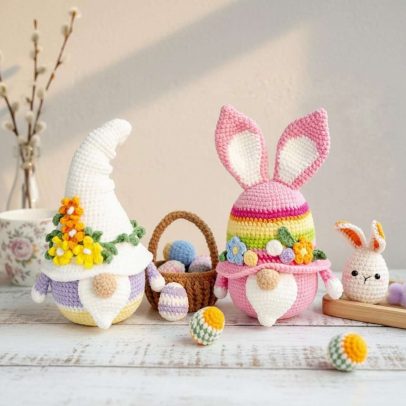 Easter Gnome and Bunny Crochet Pattern